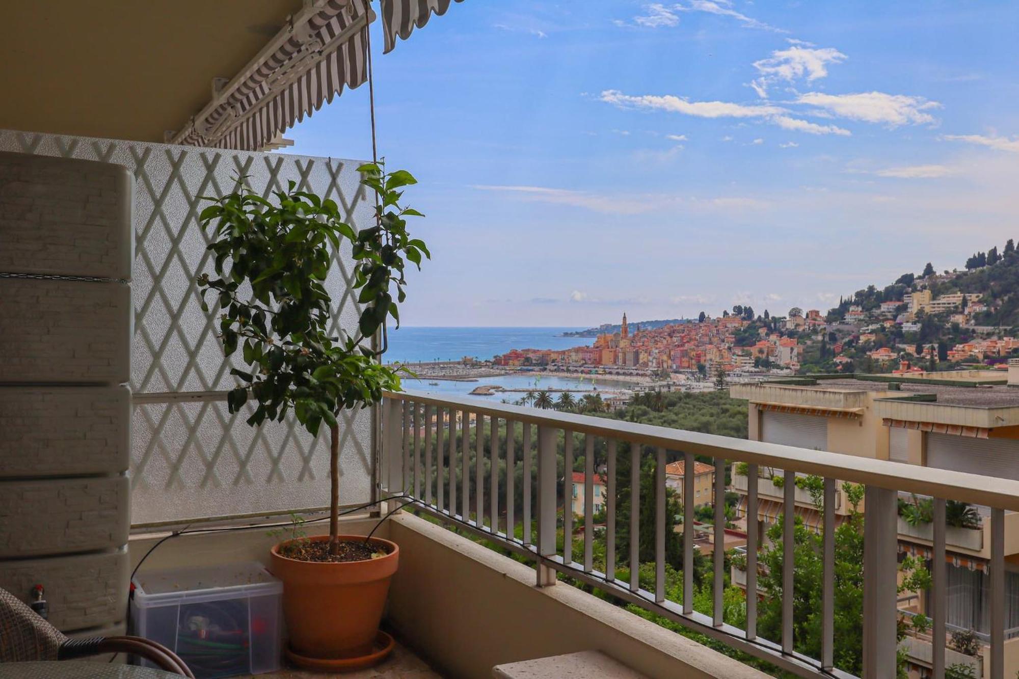 « La Grande Residence » Vue Mer, Piscine Menton Eksteriør billede