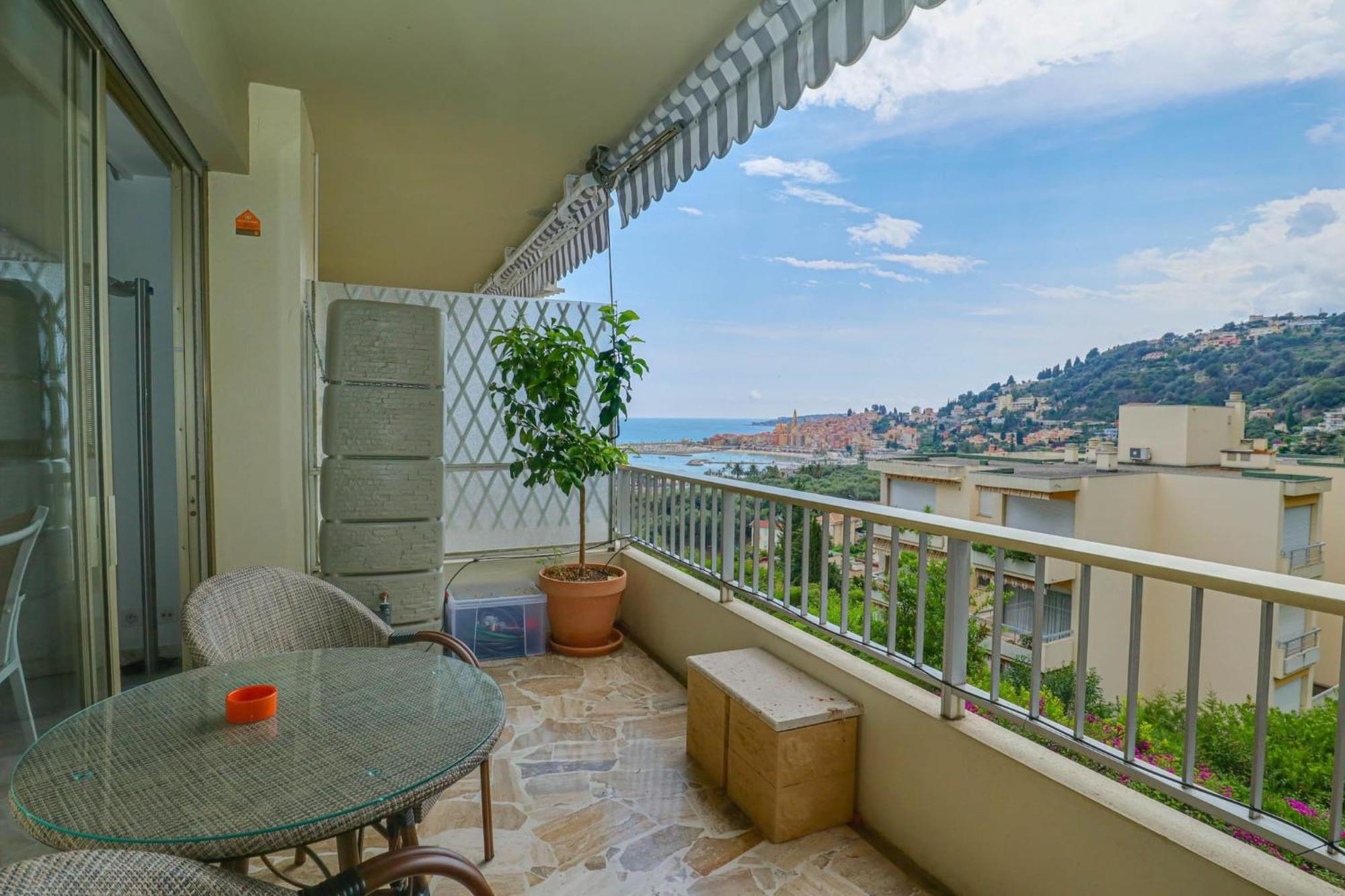 « La Grande Residence » Vue Mer, Piscine Menton Eksteriør billede