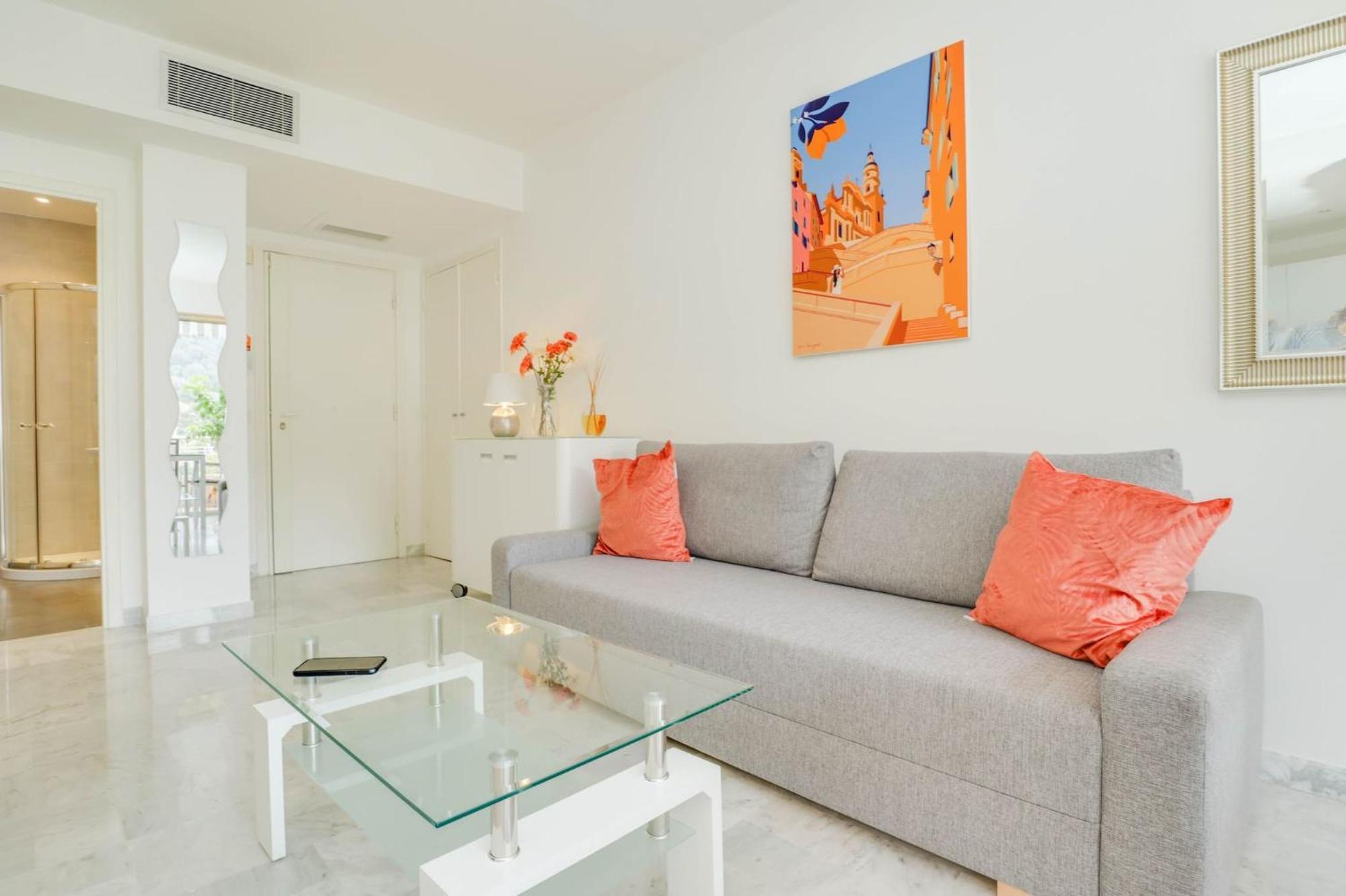 « La Grande Residence » Vue Mer, Piscine Menton Eksteriør billede