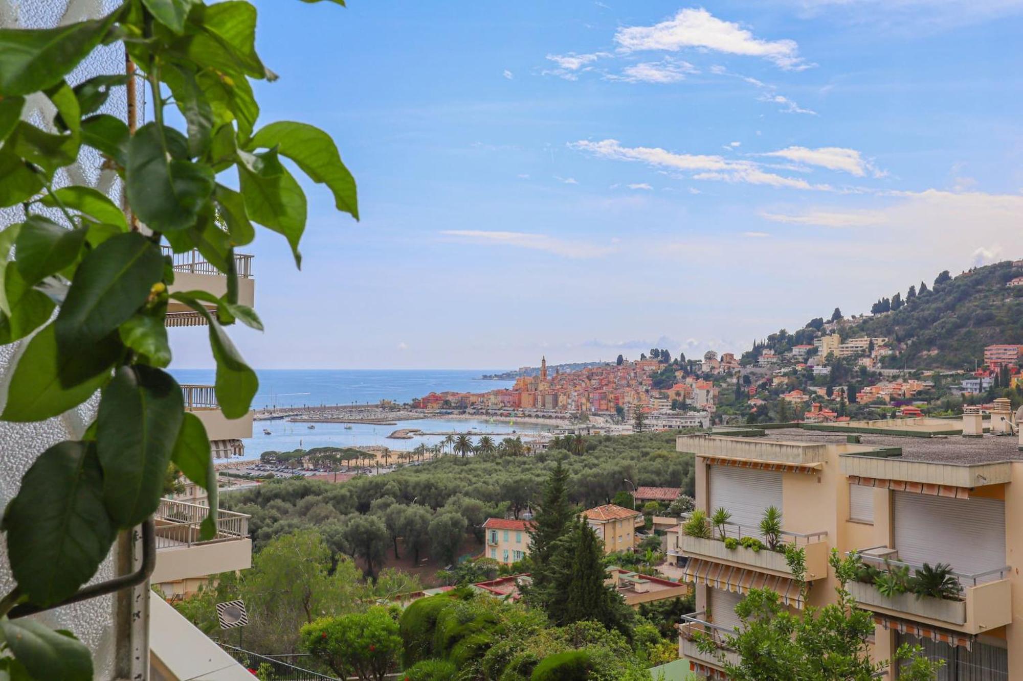 « La Grande Residence » Vue Mer, Piscine Menton Eksteriør billede